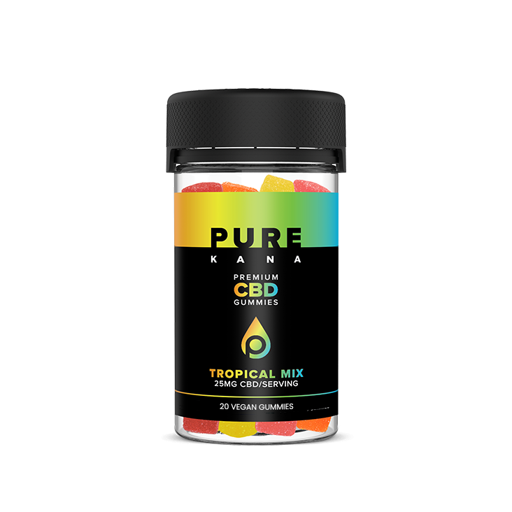 PureKana Tropical Mix CBD Gummies Full Spectrum
