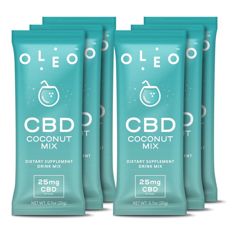 Coconut CBD Drink Mix - 6 Packets CBD Product - Stone & Leaf CBD